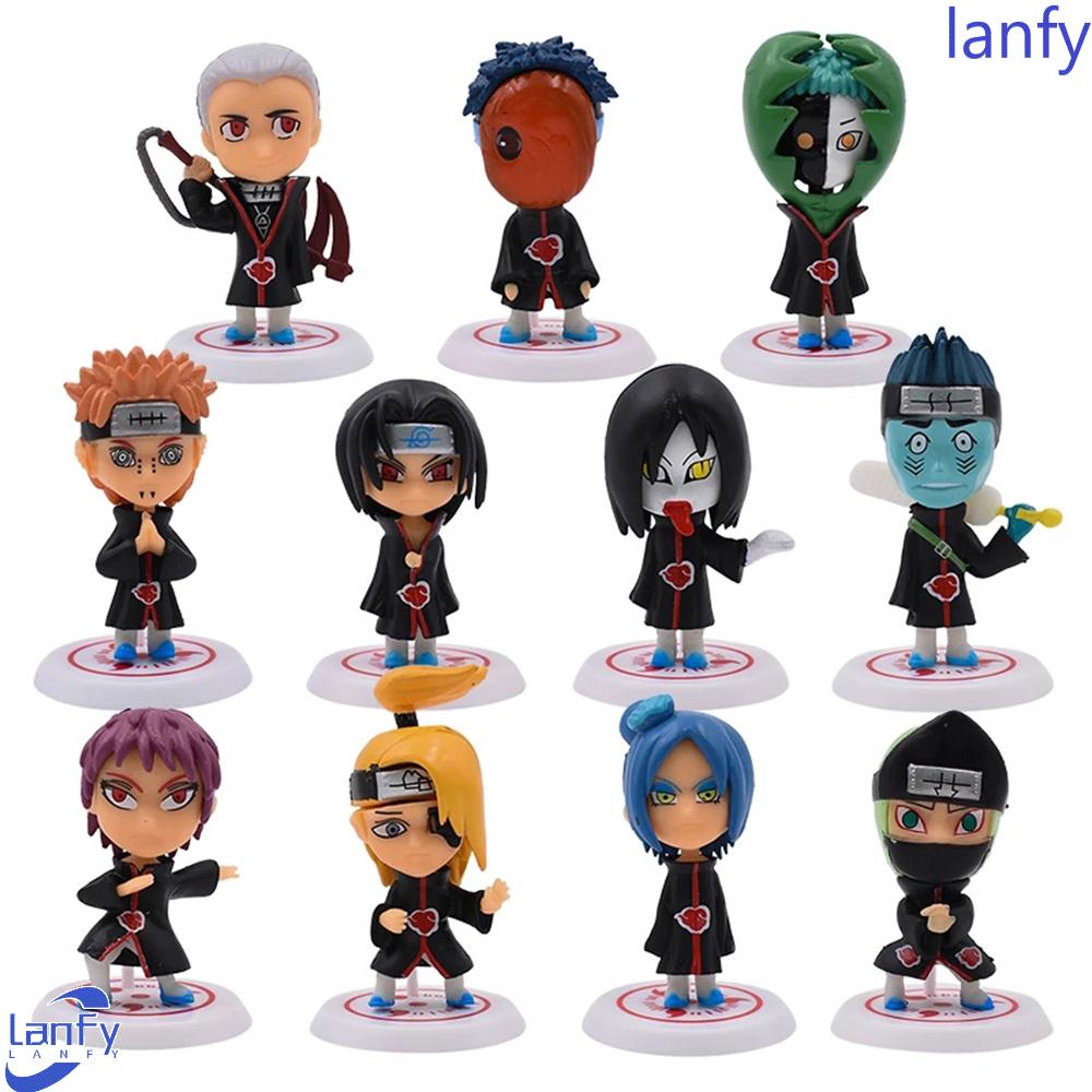 Lanfy Naruto Figure Orochimaru Sasori Uchiha Itachi Action Akatsuki Madara Mainan Figure Anime