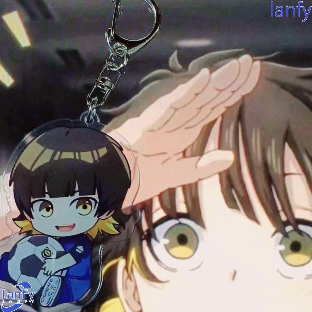 Lanfy Anime Blue Lock Gantungan Kunci Isagi Yoichi Bachira Chigiri Dekorasi Gantung Gantungan Kunci Mobil Perhiasan Ornamen Handbag Pendant Acrylic Anime Blue Lock Keyring