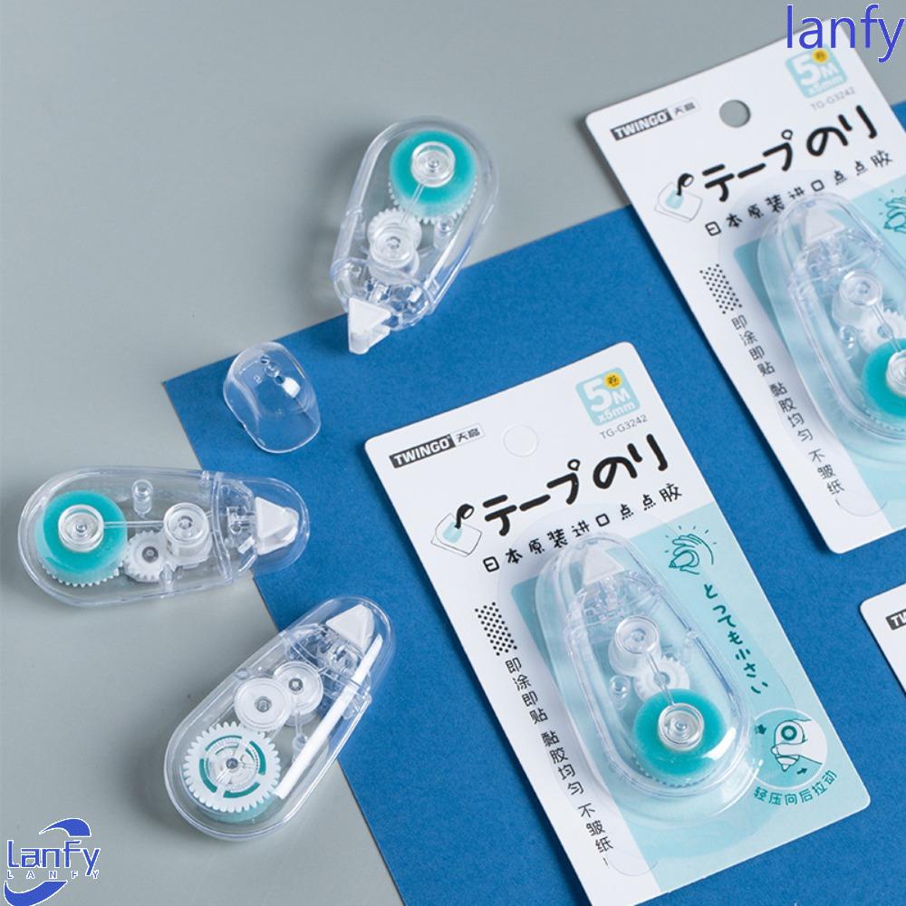 Lanfy Double Sided Adhesive Tape Jurnal 5mmx5m Scrapbooking Perlengkapan Kantor Alat Tulis DIY Perlengkapan Sekolah DIY Perlengkapan Kerajinan