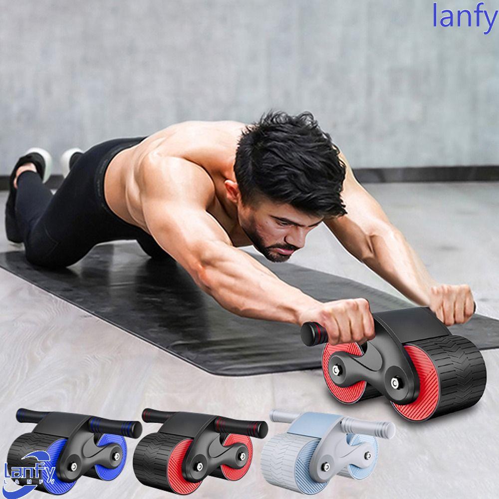 Lanfy Otomatis Rebound Roller Perut Rumah Gym Peralatan Latihan Berolahraga Perut Pelatihan Lengan Pinggang Kaki Latihan Otot Lengan Pelatih Ab Roller Rol Perut