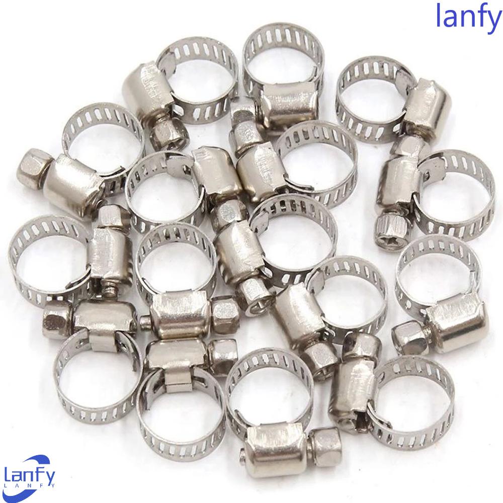 Lanfy Drive Hose Clamp High Quality Pengikat Tabung Penjepit Stainless Masih Saluran Bakar Pipa Cacing Gear Clip