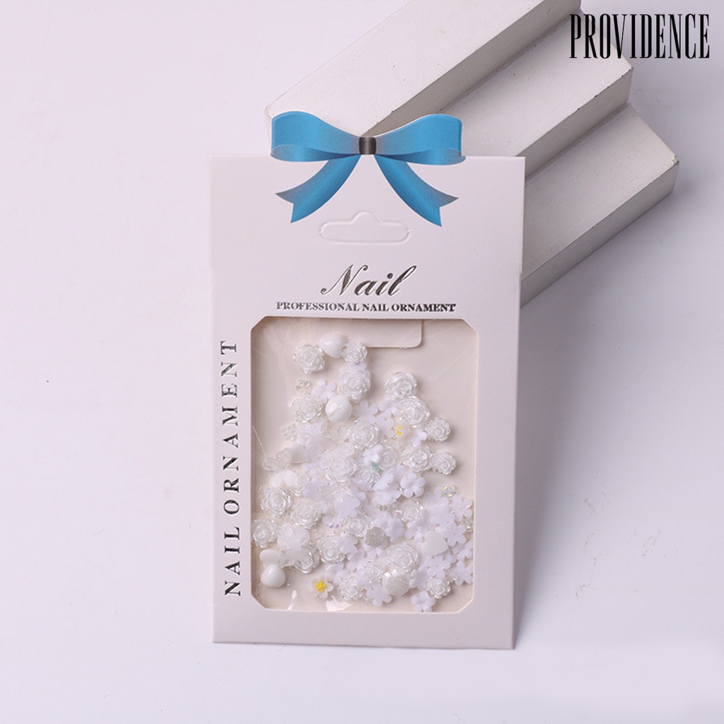 Providence 2tas Nail Art Pesona Bersinar Indah Mudah Tempel Yang Dapat Dilepas DIY Kerajinan Resin Bunga Mawar Hari Valentine Dekorasi Nail Art Perlengkapan Kuku