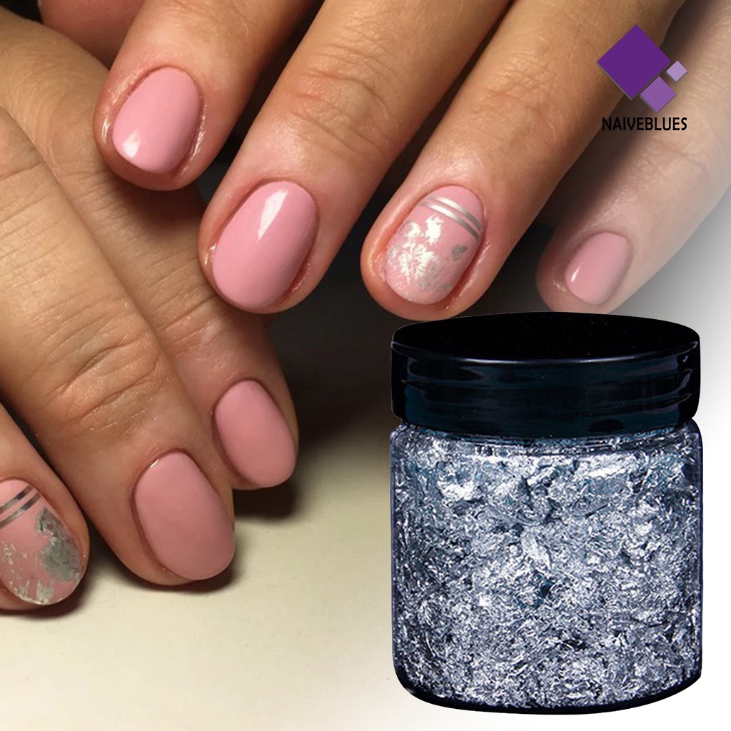 [naiveblues] Manicure Decals DIY Kertas Emas Nail Art Halus Mudah Digunakan Untuk Wanita