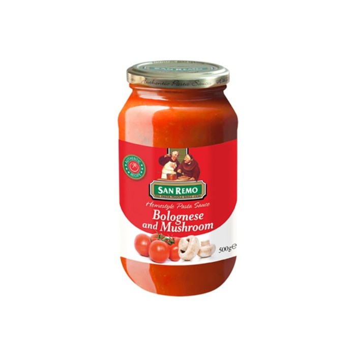 

San Remo Pasta Sauce Bolognase & Mushroom 500 g