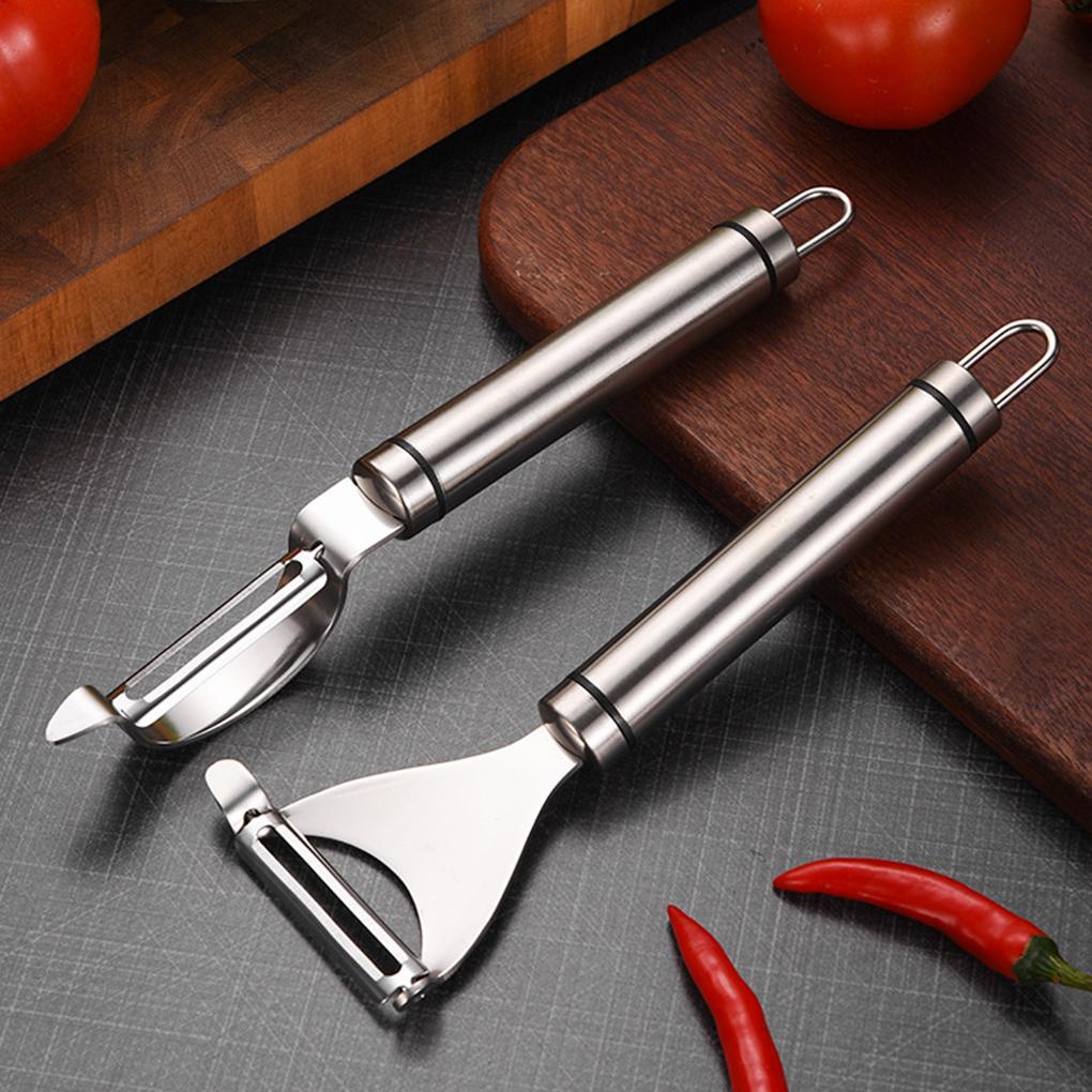 Peelersstainless Steel Pisau Tebal Gagang Tajam Pengiris Sayuran Kail Tahan Karat Kokoh Gantung Staple Veggie