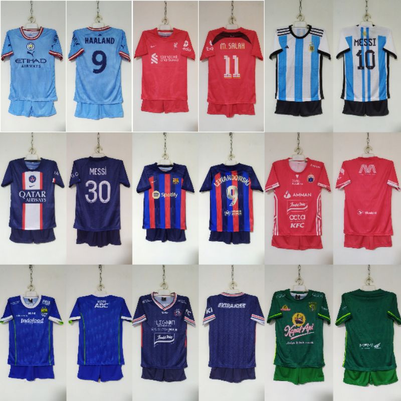 Setelan Bola Anak PSG - Baju Bola PSG - Jersey Anak PSG Kylian Mbappe - Jersey Kids PSG Mbappe -