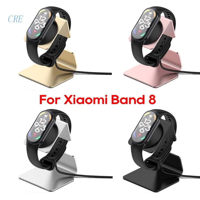 Cre Adaptor Daya Charger Aluminium Kompatibel Untuk Mi Band8Usb-Charging Cradle-Dock Station Bracket Stand Smartwatch Ho