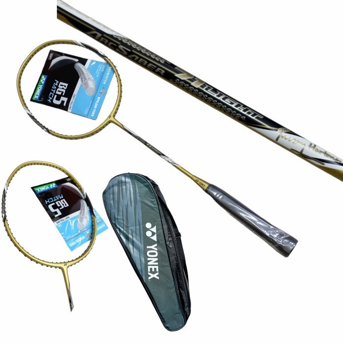 Raket Batminton Yonex ArcSaber 71 Light Gold shuttlecock net