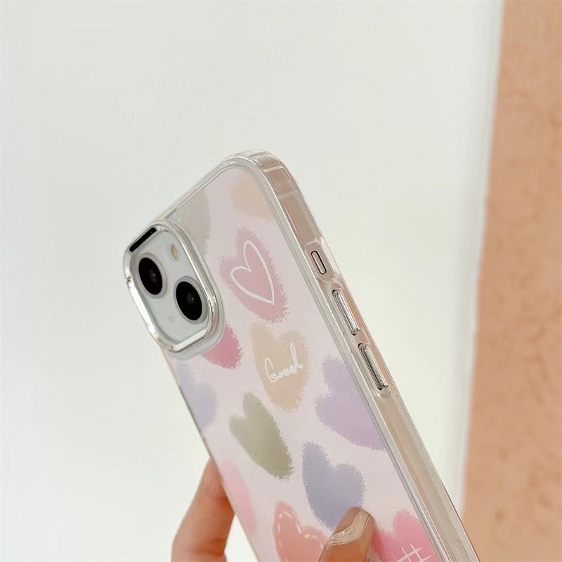 Cocok Untuk Iphone14 Pro Max iPhone Phone Case Cermin Casing Ponsel Kuat Kamera Perlindungan Tahan Guncangan Gaya Sederhana Kompatibel Dengan Iphone13 13pro 13prm iPhone 11 7Plus 8Plus Xr XS 12 Pro Max Casing Ponsel