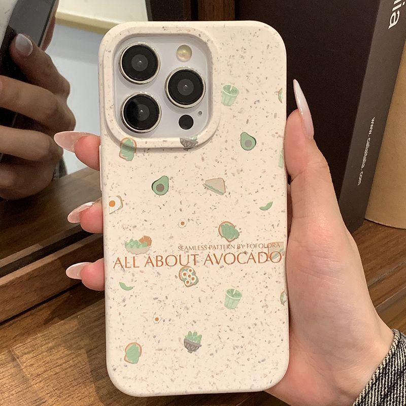 Cocok Untuk Iphone14 Pro Max iPhone Phone Case Ramah Lingkungan Degradable Phone Case Kamera Perlindungan Tahan Guncangan Kompatibel Dengan iPhone 13 13pro 13prm iPhone 11 7Plus 8Plus Xr XS 12 Pro Max Casing Ponsel