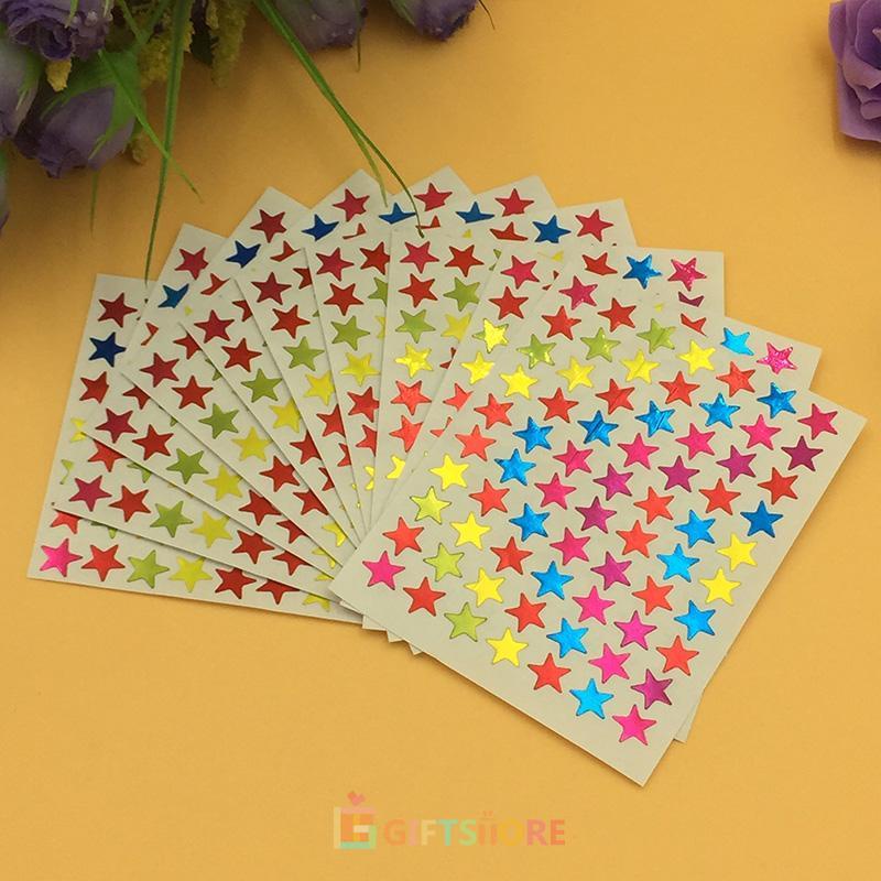 

COD✨10 lembar sticker bintang reward sticker glitter warna-warni Untuk guru ibu memuji dan mendorong anak-anak-GS