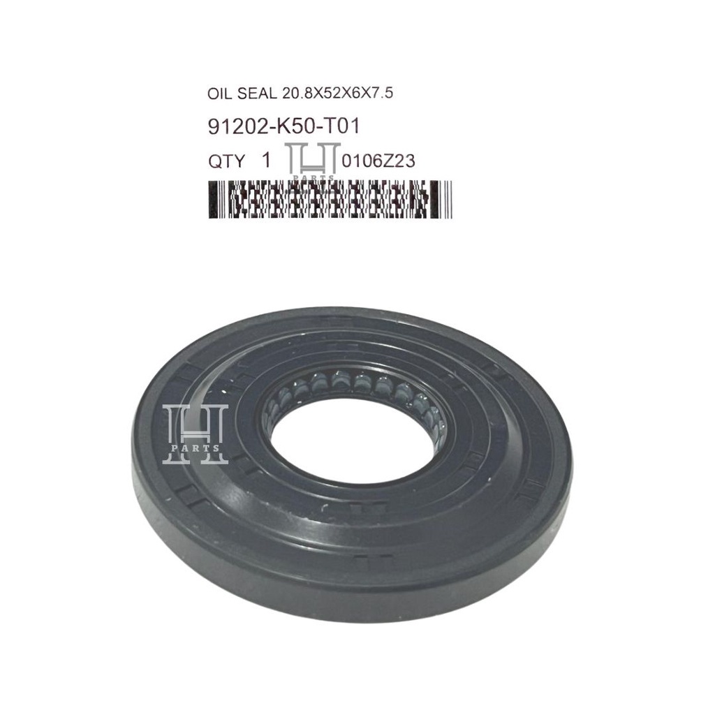 SEAL KREK KRUK AS KIRI OIL SEAL 20.8X52X6X7.5 BEAT SCOOPY VARIO 110 ESP 91202-K50-T01 ASLI ORIGINAL AHM HGP HONDA