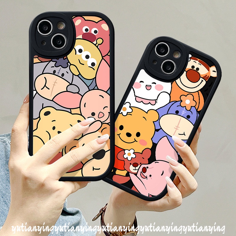 Cute Disney Winnie The Pooh Lotso Casing For Infinix Hot 11s 11 10T 10s 10 Lite Note 8 Hot 10 10s 11 11s 10T 9 Play Smart 6 5 Cartoon Soft Tpu Back Case