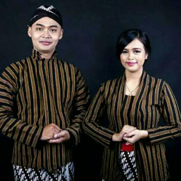 Lurik ((S-IIE_㊛)) Baju Surjan Lurik Kebaya Blangkon Baju Adat Jawa Khas Jogja Solo Baju Coupel Lurik