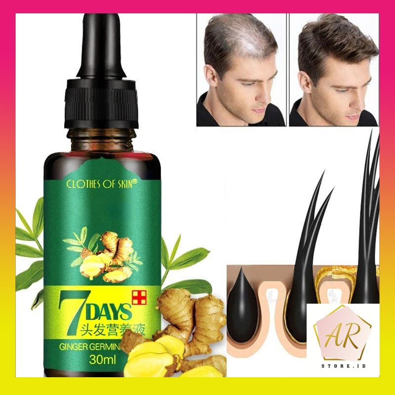 King Of Ginger Hair Serum Oil Original Penumbuh Rambut Anti Rontok 7 days Clothes of SKin