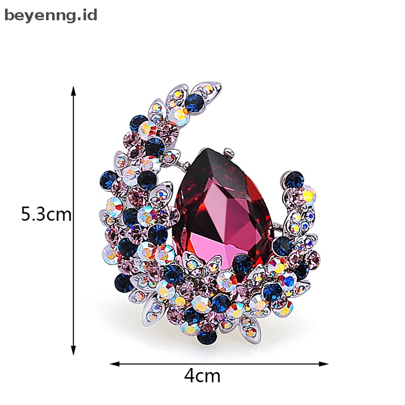 Beyen Bros Bulan Kristal Hujan Tetesan Air Fashion Elegan Paduan Bros ID