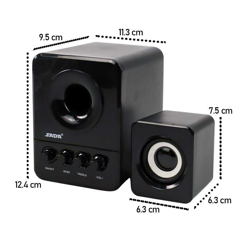 Speaker Active Stereo 2.1 with Subwoofer USB Power Exclusive D 203