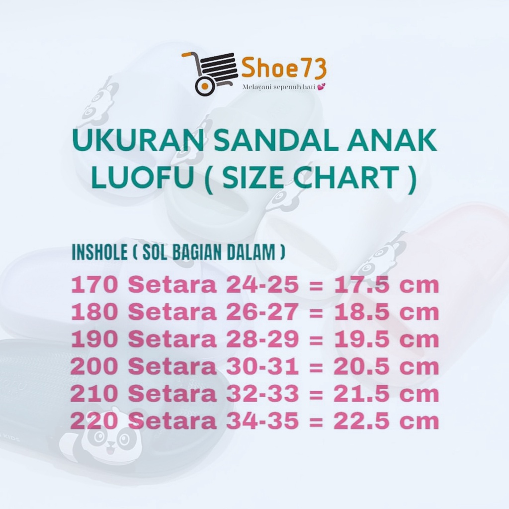 LUOFU E 8112 E01 SIZE 24-35 ORIGINAL l Sandal Clog jelly anak laki dan perempuan l Sendal baim cewek cowok impor