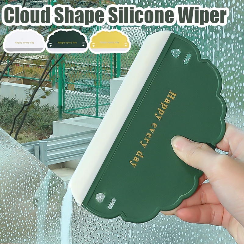 Scraper Meja Dapur Gadget Rumah Tangga Universal Cleaning Scraper Mirror Cleaner Squeegee Silikon Sikat Pembersih Kaca Mobil Bentuk Awan Kreatif Wiper Jendela Kaca Mini