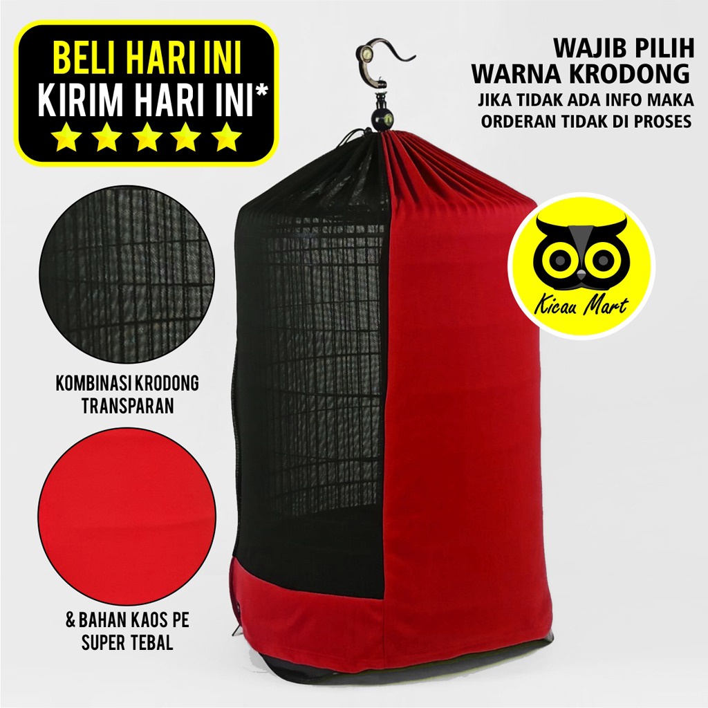 KRODONG KERODONG MURAI SEMI TRANSPARAN BAHAN PE KAOS TEBAL KRODONG SANGKAR BURUNG MURAI SEMI MERK SEMPATI NOMOR 1 2 KRODONG SANGKAR MURAI MODE JEMUR