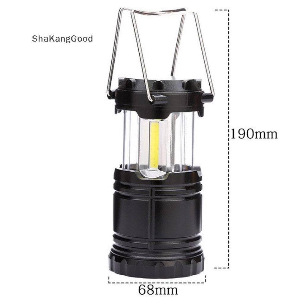 Skid Mini 3 * COB Lampu Tenda LED Portable Lampion TelescopicTorch Camping Lamp Waterproo SKK