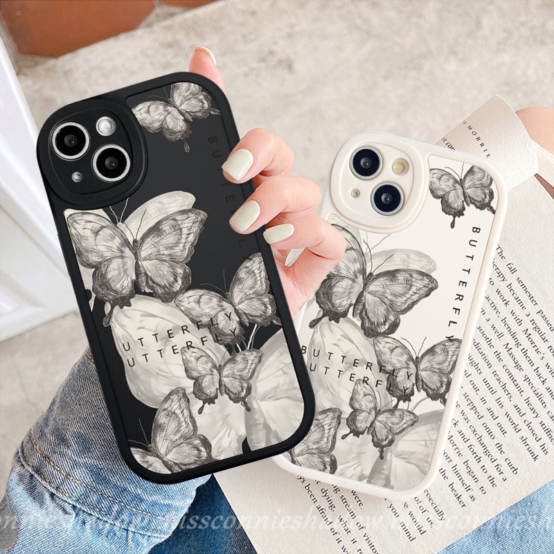 Case Untuk Vivo Y36 Y02T Y02A Y15 Y21s Y12i Y20i Y11 Y16 Y17 Y20s Y20 Y02 Y22 Y35 Y12 Y21 Y30 Y15s V25E V25 Y91 Y91C V23 Y31 V23E Y15A Y51 Y33s Y22s Fantasy Butterfly Soft Cover