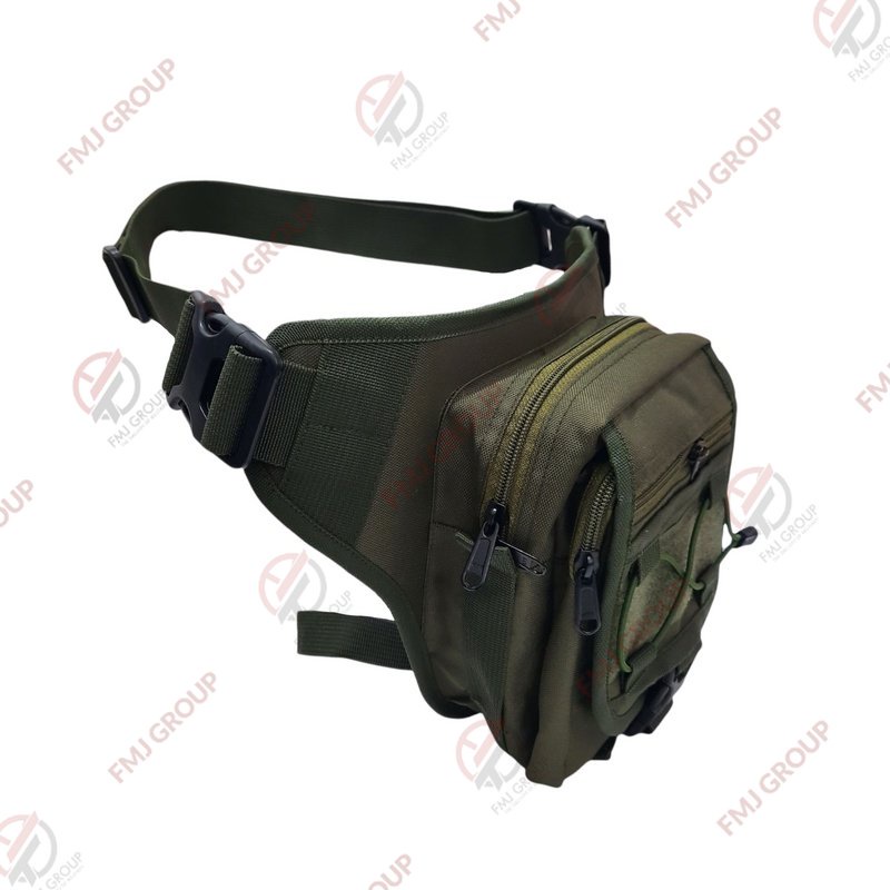 Tas Paha Selempang Waist Bag / Tas Selempang Pinggang Hijau Army / Tas Pinggang