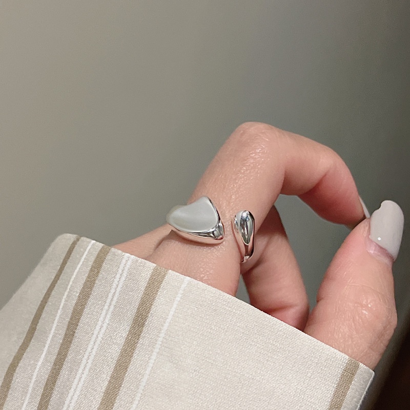 Punk Sederhana Geometris Tidak Teratur Cembung Berbentuk Spesial Pembukaan Cincin Baru Trendi Ins Glossy Jari Cincin Terbuka Yang Dapat Disesuaikan Untuk Wanita Dan Pria Perhiasan Aksesoris