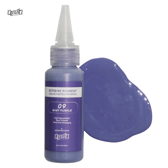 

QREATESTUDIOS | Extreme Pigment - Liquid Paste for Resin | pigmen cair - Baby Purple