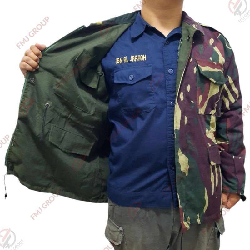 Jaket BB Bolak-Balik Tactical - Jaket Loreng DarahMengalir DM Jaket Kopassus