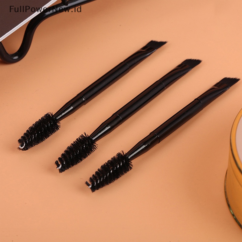 Power 10PCS Sikat Alis Kepala Ganda Sisir Bulu Mata Alat Aplikator Eyeliner ID