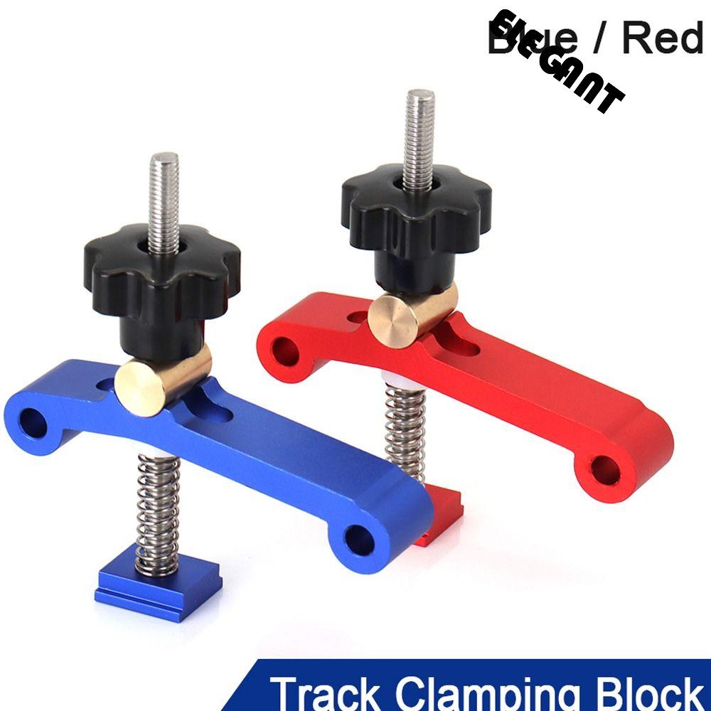 [Elegan] T Track Clamping Meja Kerja M8 Fitting Sekrup Jig Mitre Pressing Block T Slider Kit Alat Penjepit Blok Hold Down Clamp