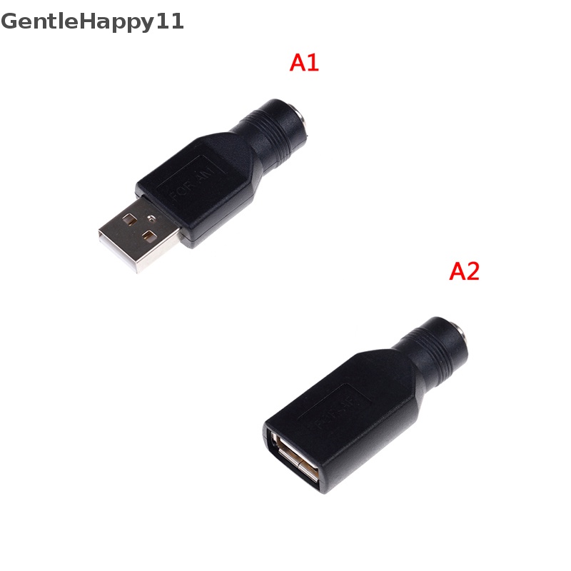 Gentlehappy 5V 5.5x2.1mm dc usb 2.0 Konektor Adaptor laptop Ke usb male/female converter id