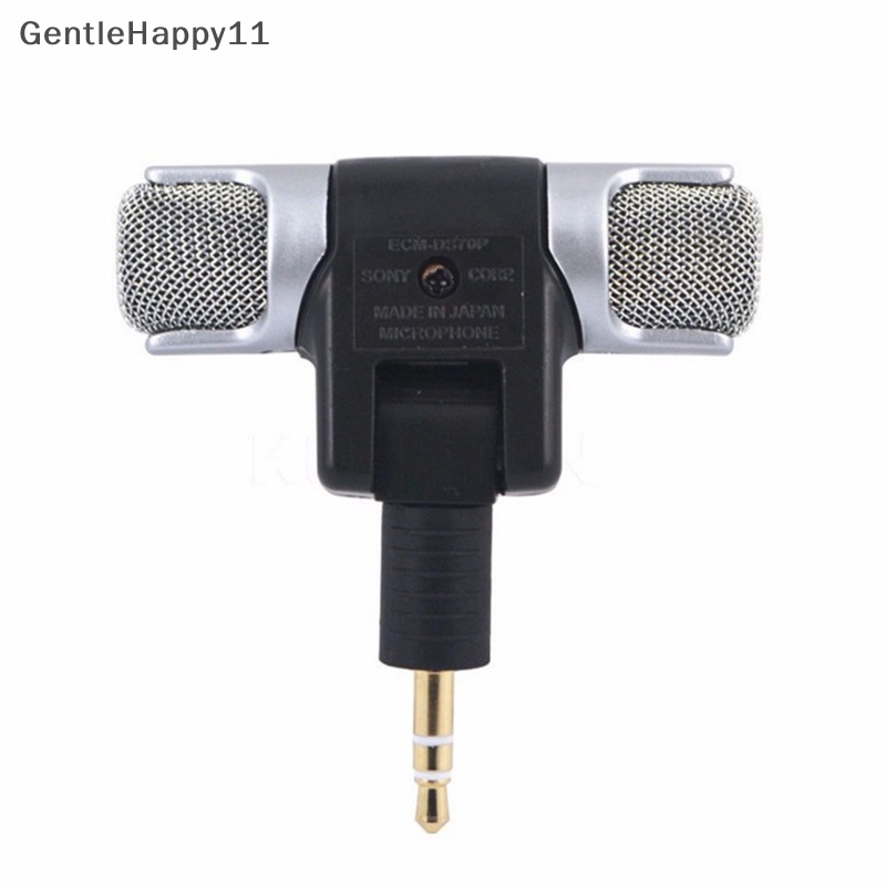 Gentlehappy New Universal Mikrofon Stereo Mini Mic Audio Untuk PC Laptop Notebook Talk 3.5mm id