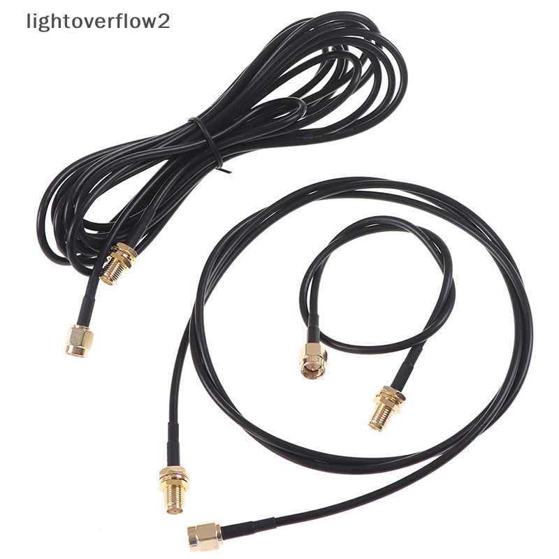 [lightoverflow2] 0.3-5m Kabel SMA Male to Female RG174 Konektor RF Adaptor Kabel Antena WIFI [ID]