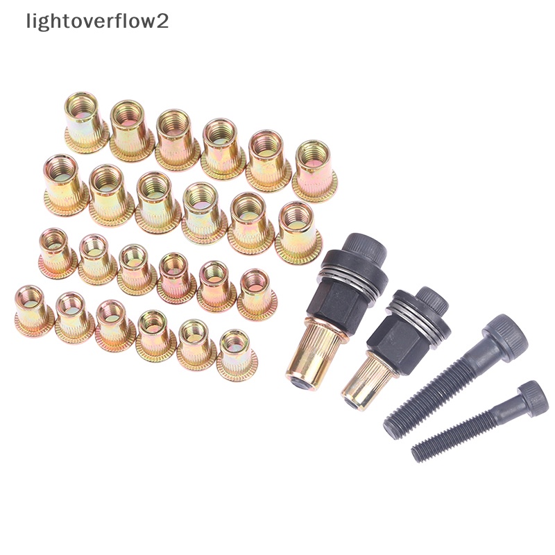 [lightoverflow2] M6 M8 Rivet Nut Guns Manual Riveter Stainless Steel Kolom Hexagon Mur DIY [ID]