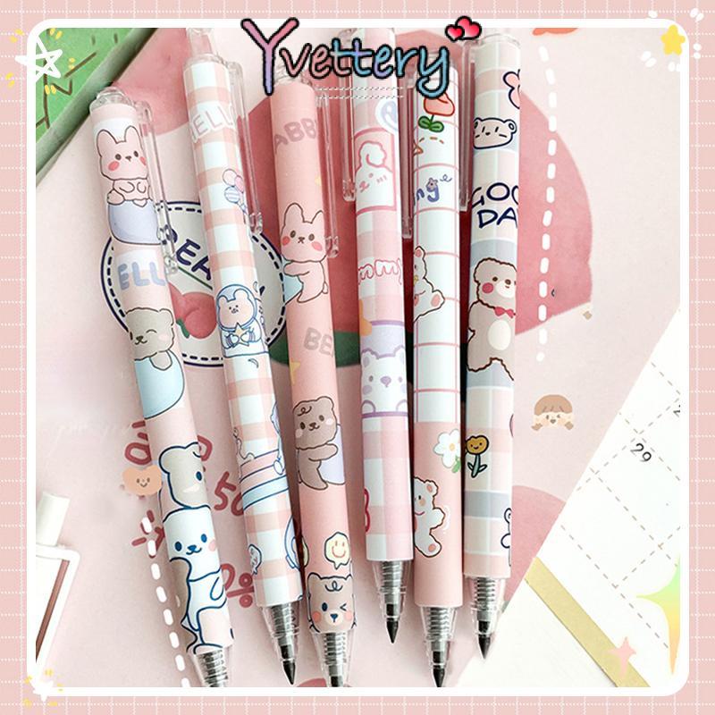 

COD❤️ New Technology Cute Cartoon Mechanical pen Unlimited Writing Pencil No Ink Novelty Eternal Pen Art Sketch Painting Tools Kid Gift School Supplies Stationery-yy