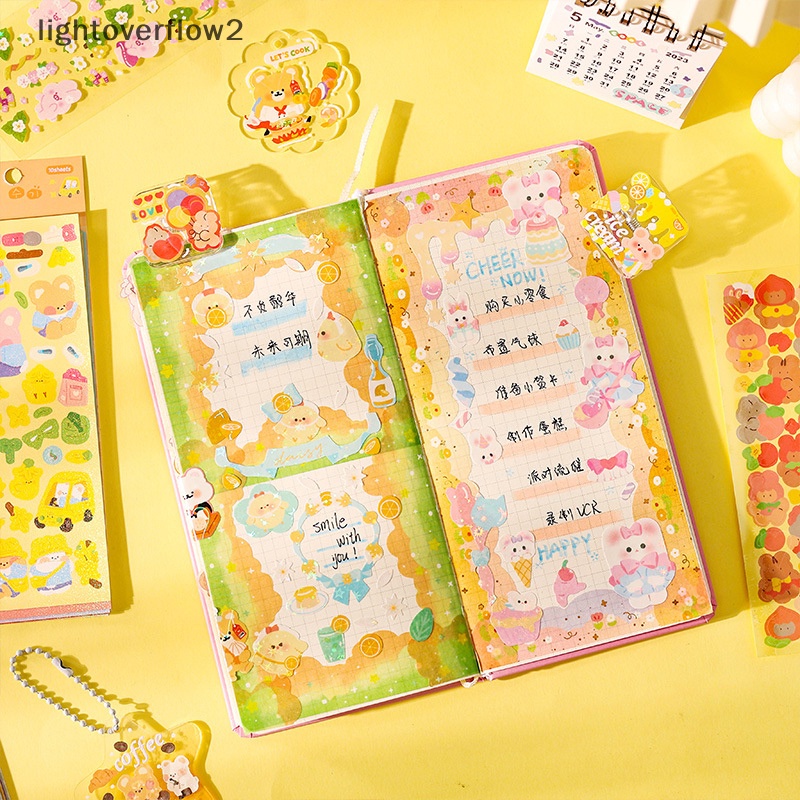 [lightoverflow2] 10lembar Stiker Jurnal Flora Junk Dekorasi Bahan Scrapbooking Alat Tulis Kpop Korea Postcards Sticker [ID]