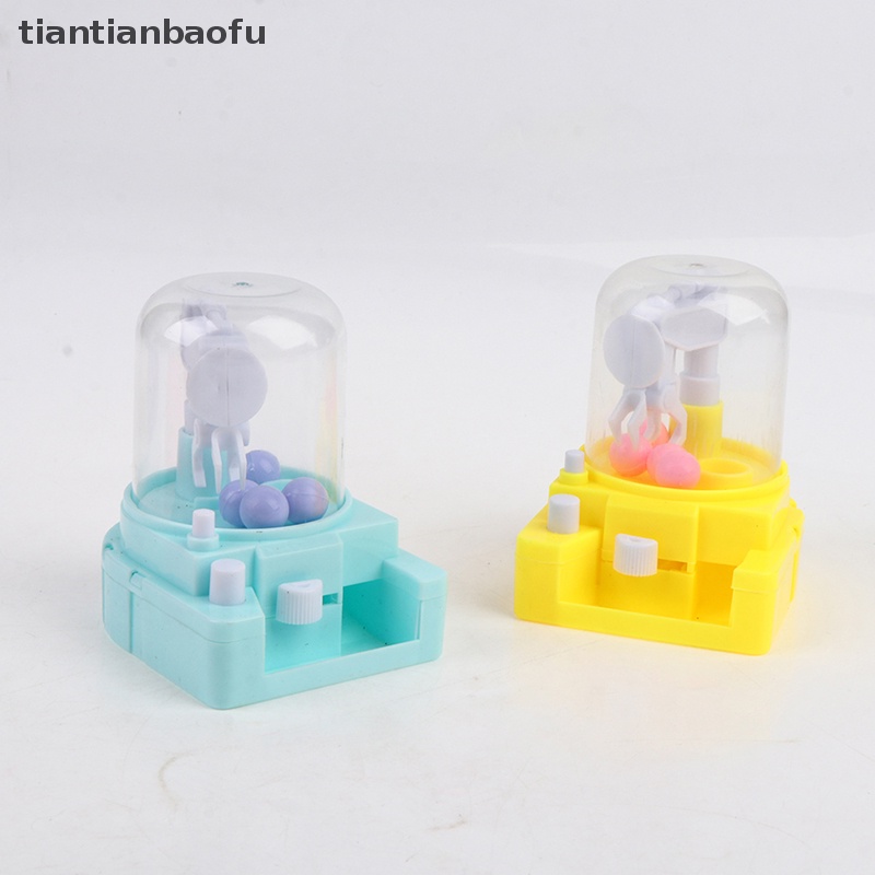 [tiantianbaofu] Mesin Capit Mini Boneka Bola Penangkap Desktop Mainan Interaktif Anak Boneka Klip Butik