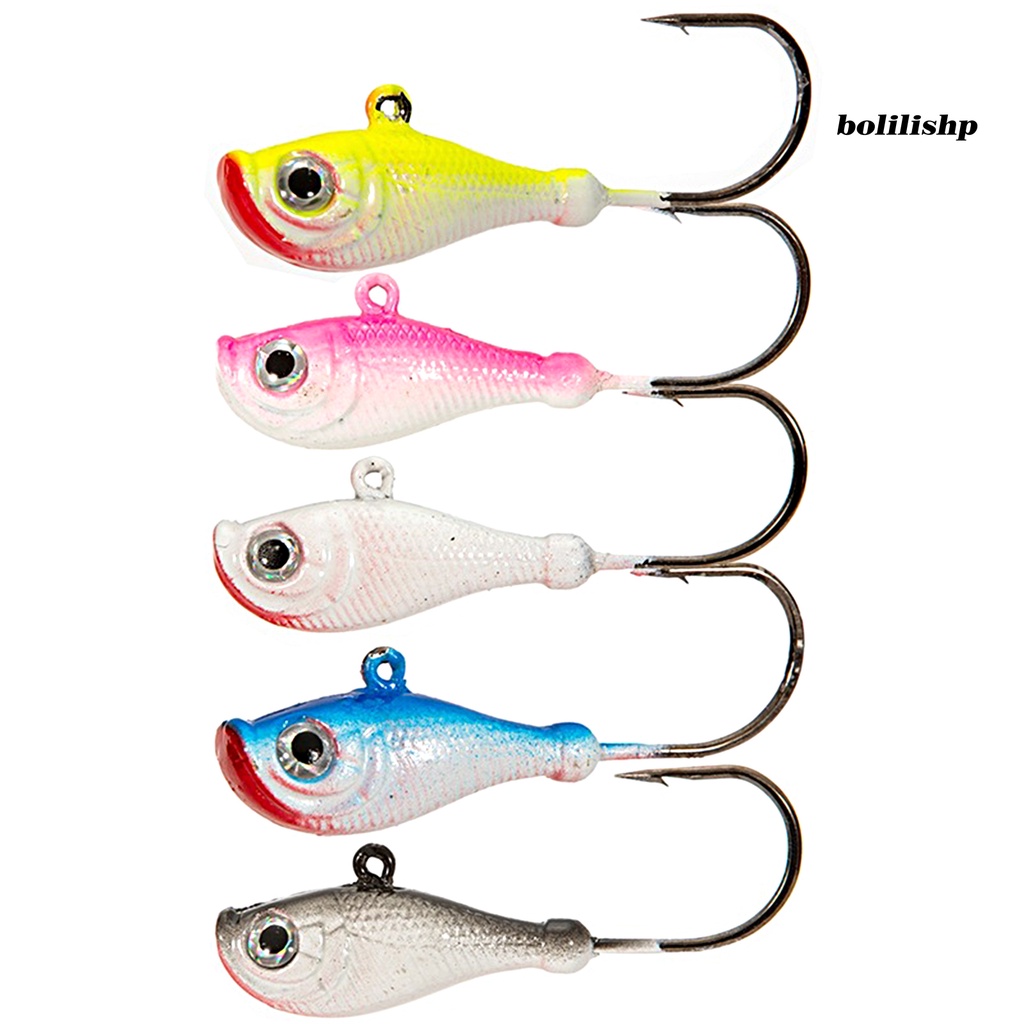 Bo-28g/60mm Kepala Ikan Kait Tajam 3D Fisheyes Anti-impact Rust-proof High Penetration Soft Bait Hook Outdoor Fishing Tackle