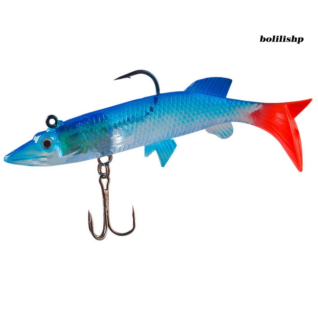 Bo-9.5cm Umpan Umpan 3D Simulasi Fisheye Treble Hook Simulasi Realistis Angling T-tail Treble Hook Bionic Umpan Luar Ruangan Memancing