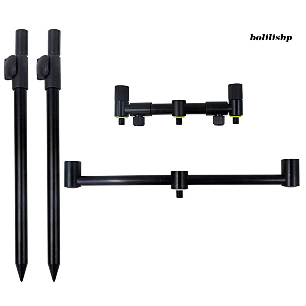 Bo-crossbar Bracket Teleskopik Stabilitas Tinggi Portabel Tahan Aus Pemasangan Mudah Heavy Duty Aluminium Alloy Tandon Memancing Alarm Sea Rod Holder Fishing Gear