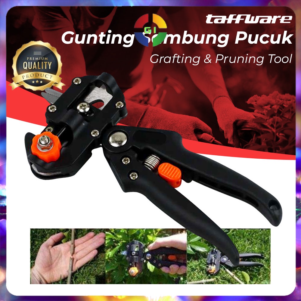 Gunting Sambung Pucuk Batang Tanaman Grafting Pruning Tool Black