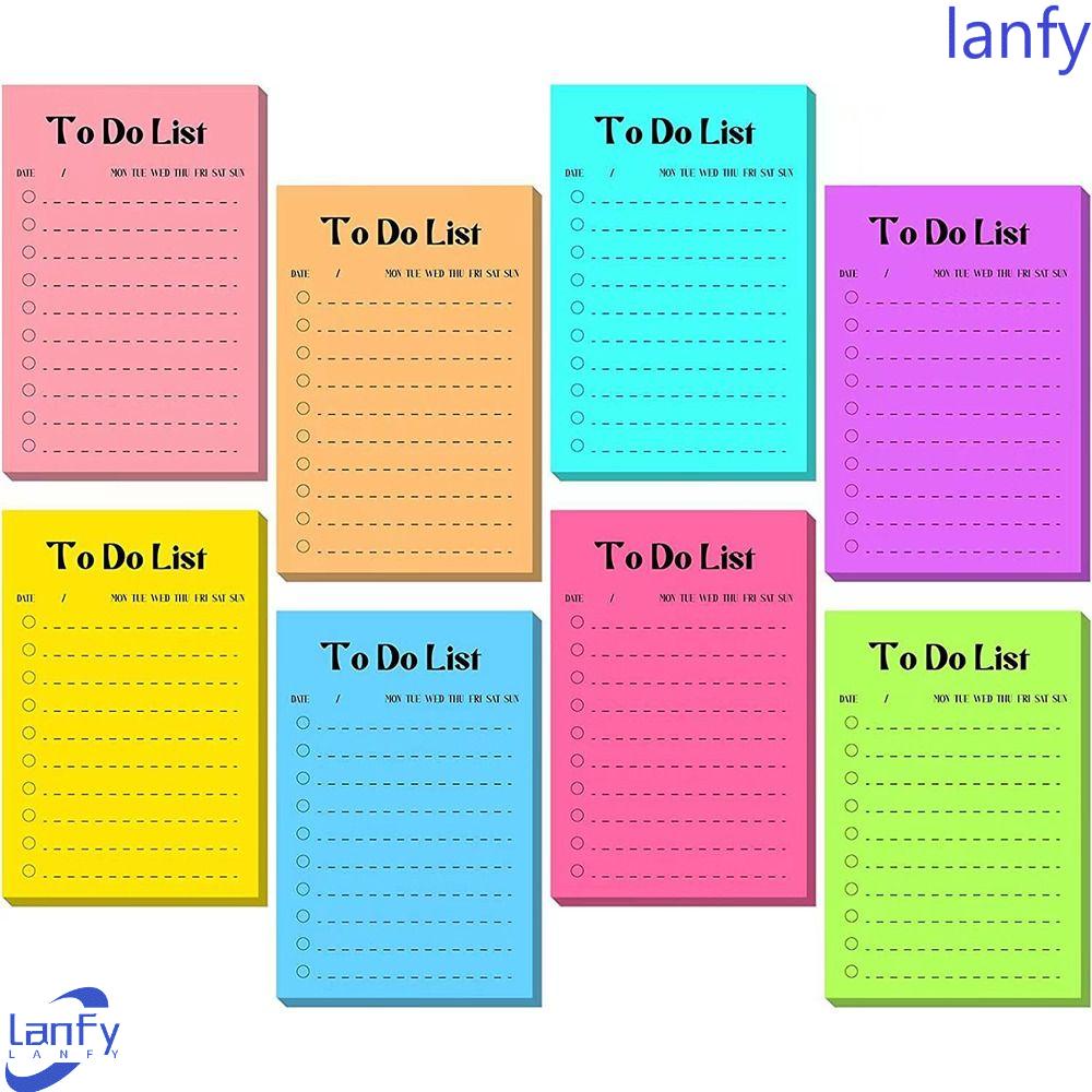 Lanfy To Do List Sticky Pad Disiplin Diri Check It Weekly Daily Planner Siswa Alat Tulis Sekolah Kantor Perlengkapan Studing Planning Jadwal Notepad