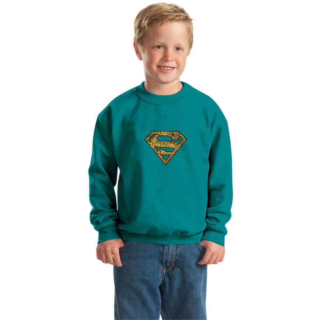 Bisa Bayar Ditempat/ BS//COD//BAJU KAOS ANAK ANAK SUPERMAN TANGAN PANJANG GOOD QUALITY