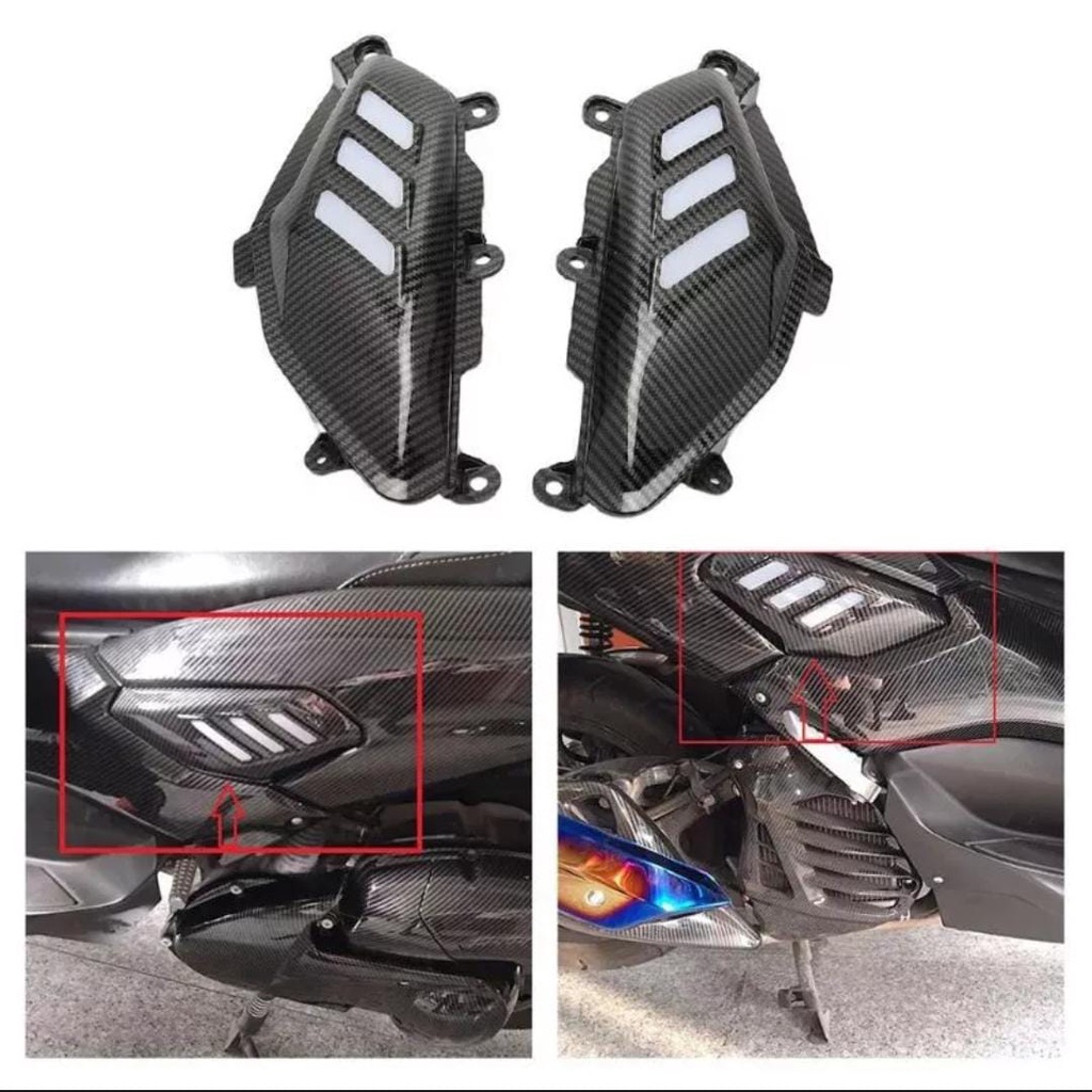 Cover body samping nmax karbon ZORO | pijakan kaki nmax | tutup body samping nmax ZORO - dunia variasi