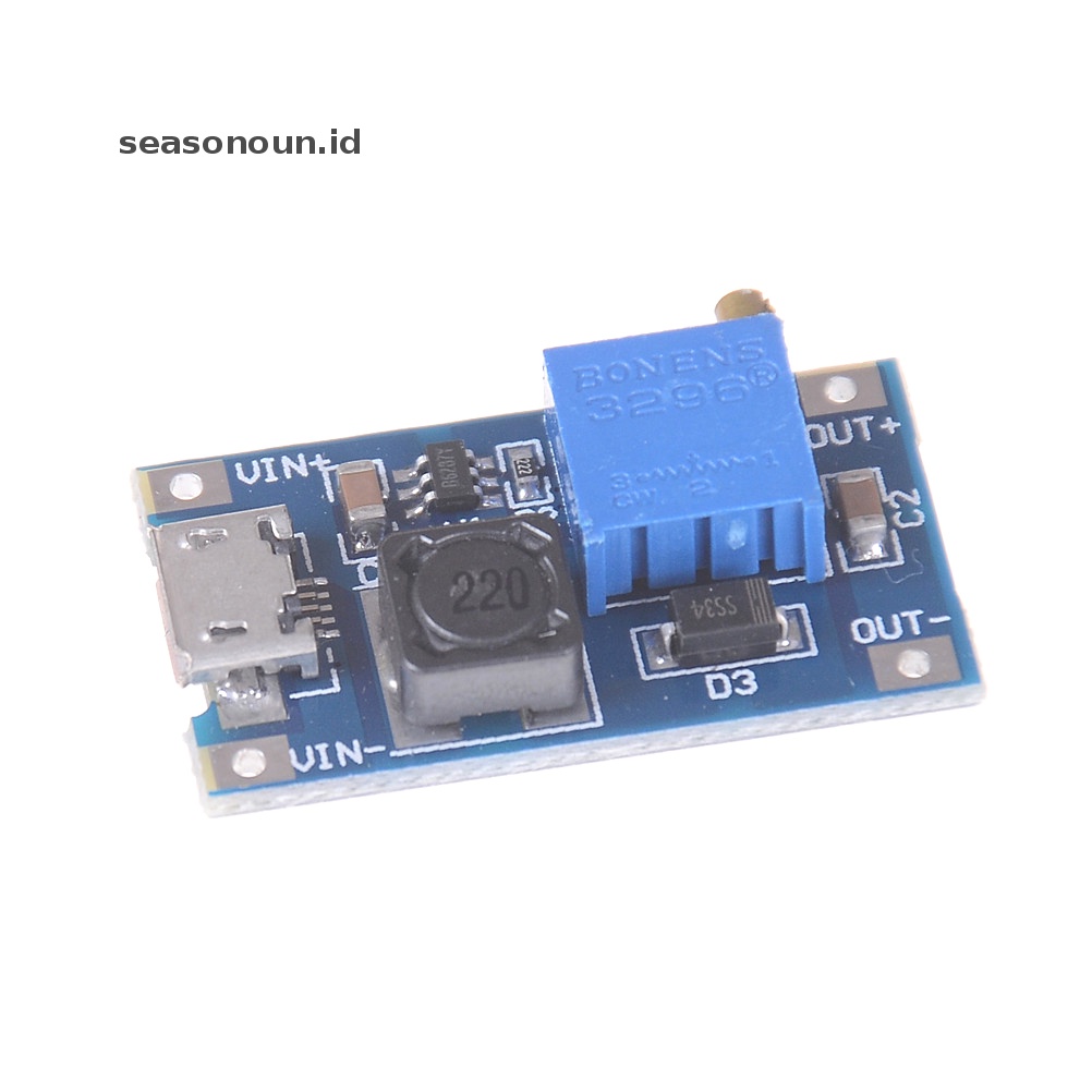 Seasonoun DC-DC Usb2~24V Ke5~28V 2A Boost Step Up Adjustable Regulator Power Module.