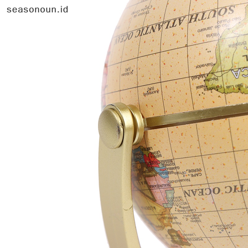 Seasonoun 360derajat Rotag World Globe Desktop Decor Pendidikan Geografi Sekolah Supplie.