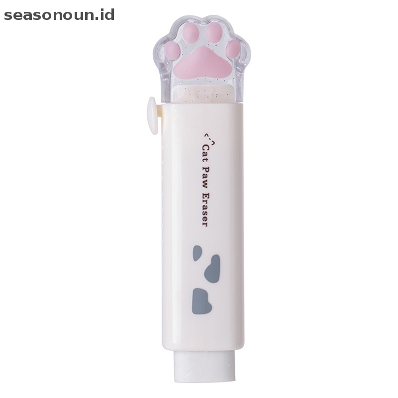 Seasonoun Kawaii cat claw Pencil Eraser Dorong Tarik Eraser Gambar Profesional Paing Potong.