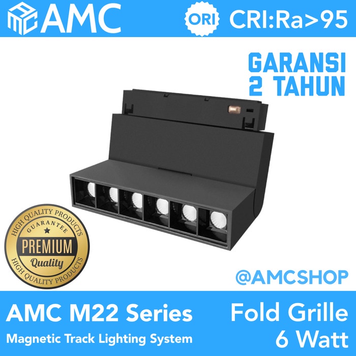 AMC M22 Magnetic Track Lighting System Adjustable Grille Light CRI 95+